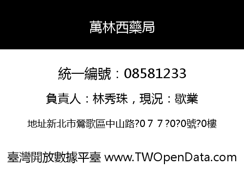 萬林西藥局