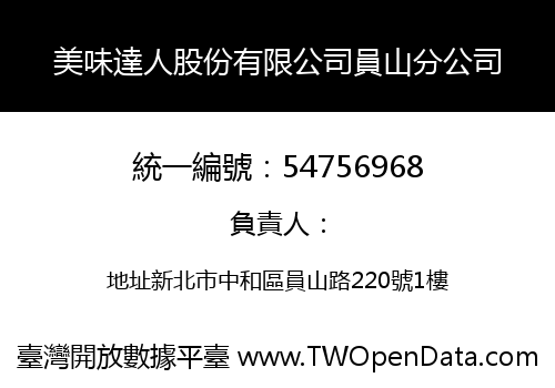 美味達人股份有限公司員山分公司