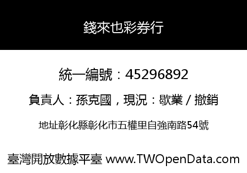 錢來也彩券行