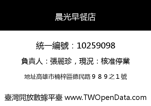晨光早餐店