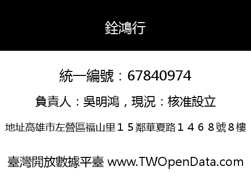 銓鴻行