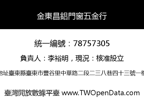 金東昌鋁門窗五金行