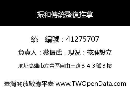 振和傳統整復推拿