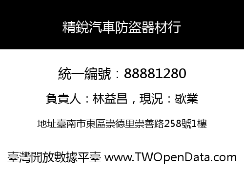 精銳汽車防盜器材行