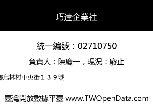 巧達企業社