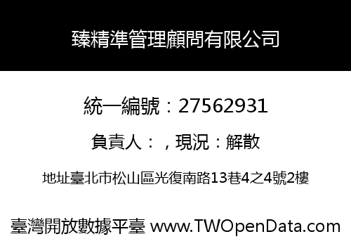 臻精準管理顧問有限公司
