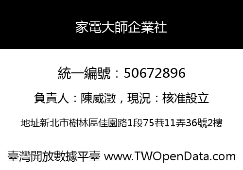 家電大師企業社
