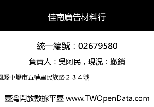 佳南廣告材料行