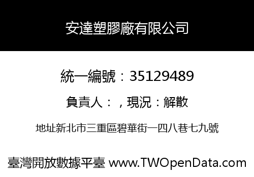安達塑膠廠有限公司