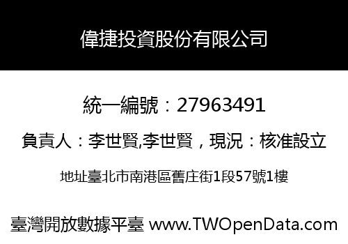 偉捷投資股份有限公司