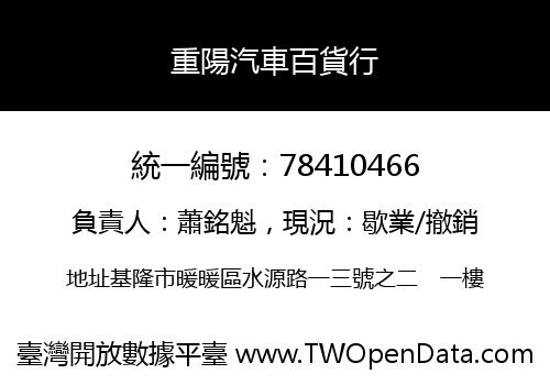 重陽汽車百貨行