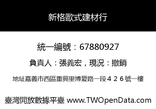 新格歐式建材行