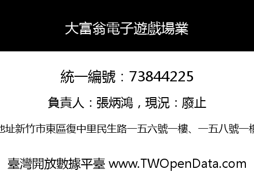大富翁電子遊戲場業