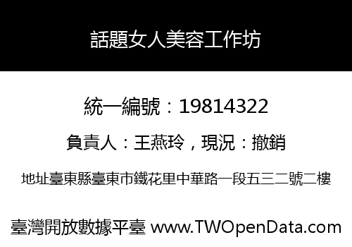 話題女人美容工作坊