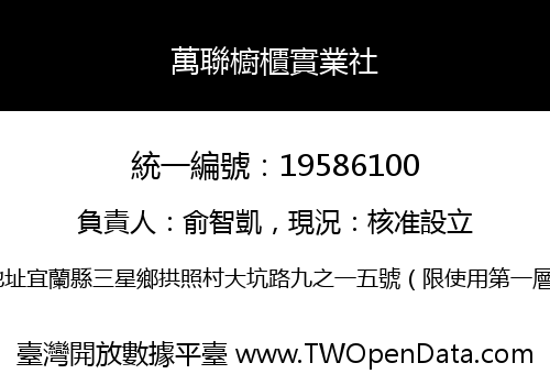 萬聯櫥櫃實業社