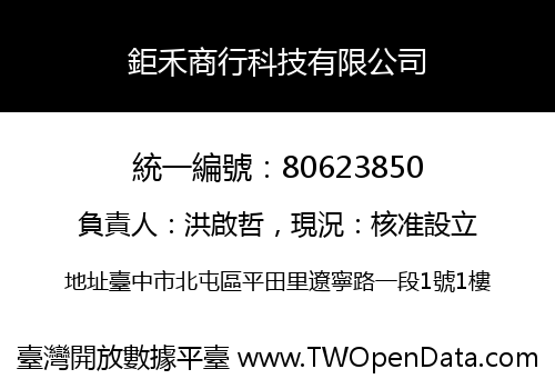 鉅禾商行科技有限公司