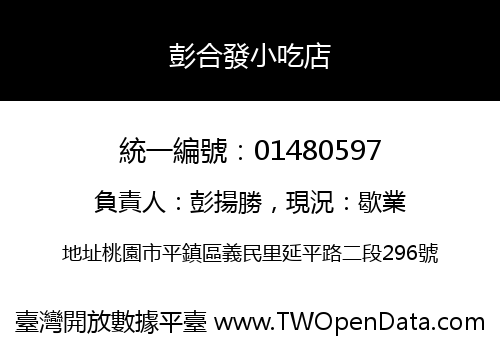 彭合發小吃店
