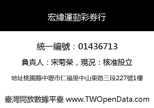 宏緯運動彩券行