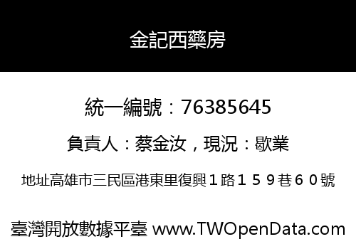 金記西藥房