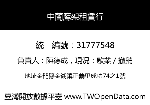 中蘭鷹架租賃行