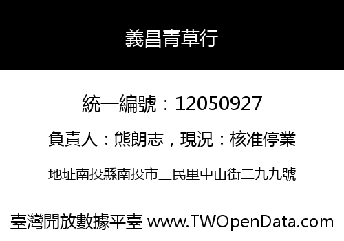 義昌青草行
