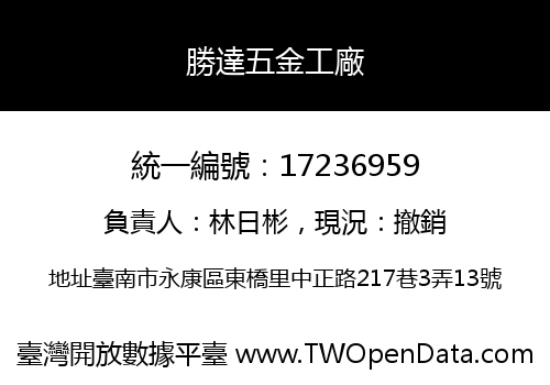 勝達五金工廠