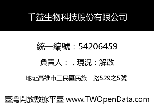 千益生物科技股份有限公司