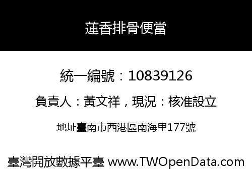 蓮香排骨便當