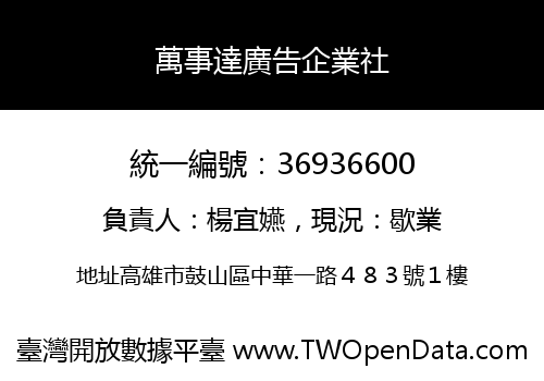 萬事達廣告企業社