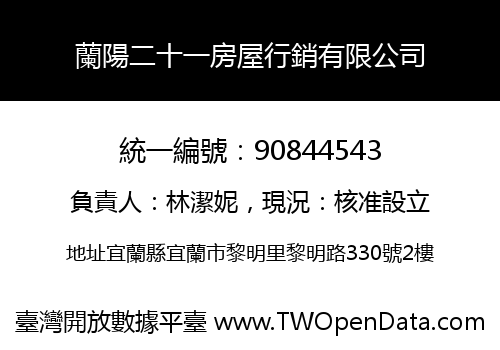 蘭陽二十一房屋行銷有限公司