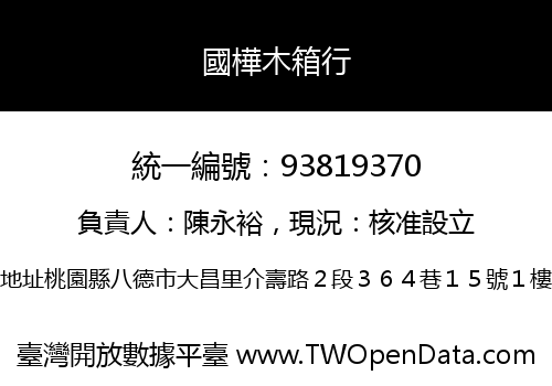 國樺木箱行
