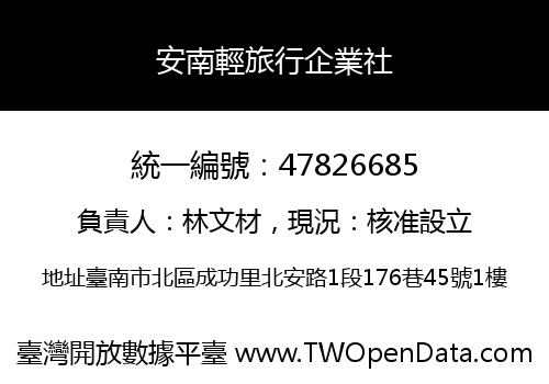 安南輕旅行企業社