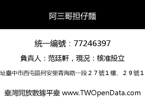 阿三哥担仔麵