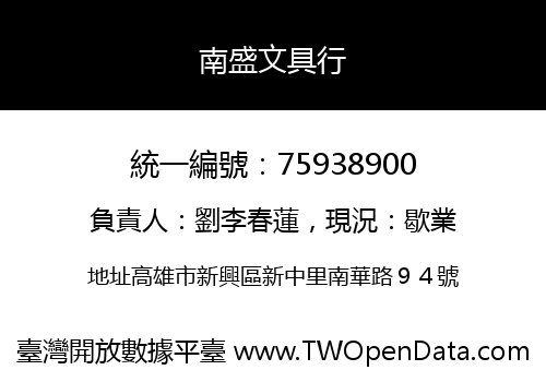 南盛文具行