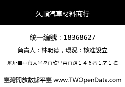 久順汽車材料商行