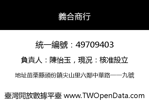 義合商行