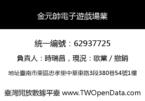 金元帥電子遊戲場業