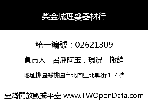 柴金城理髮器材行