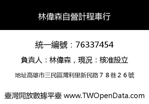 林偉森自營計程車行