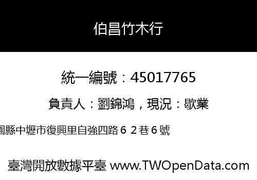 伯昌竹木行