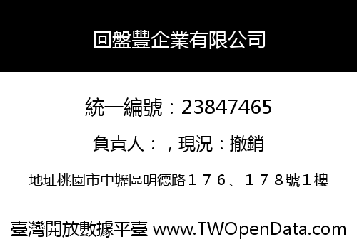 回盤豐企業有限公司