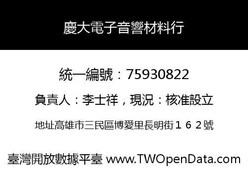 慶大電子音響材料行