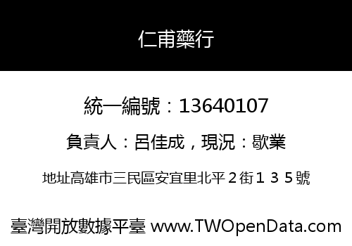仁甫藥行