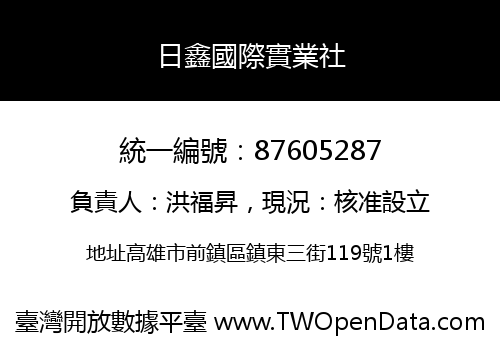 日鑫國際實業社