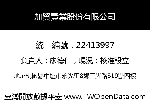 加貿實業股份有限公司