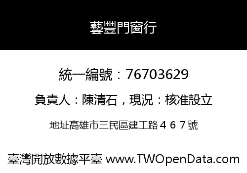 藝豐門窗行