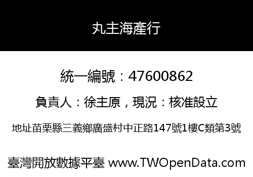 丸主海產行