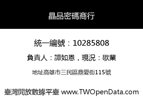 晶品密碼商行