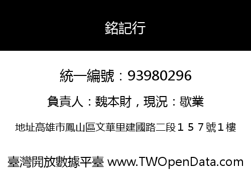 銘記行
