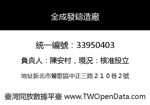 全成發鑄造廠